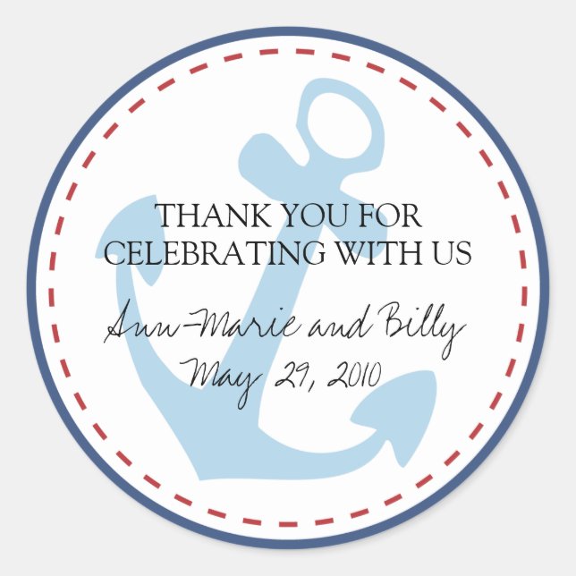 Wedding Monogram Sticker - Personalize it! (Front)