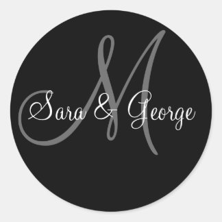 Wedding Monogram stickers