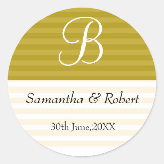 Wedding Monogram Stickers