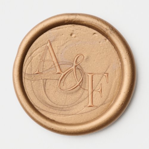 Wedding Monogram Wax Seal Sticker