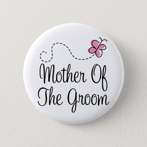 Wedding Mother Of The Groom Button