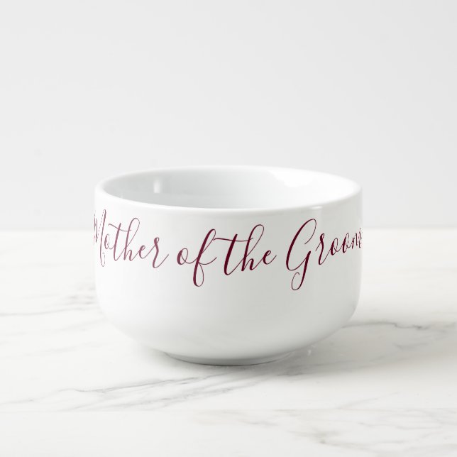 Wedding Mother of the Groom Soup Mug (Front)