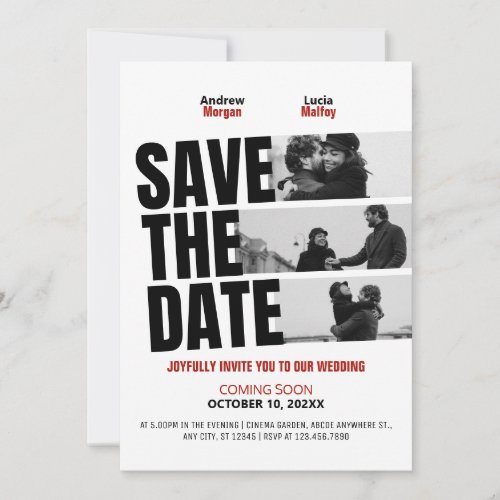 Wedding movie poster  save the date