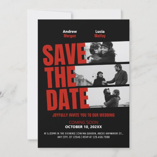 Wedding movie poster  save the date