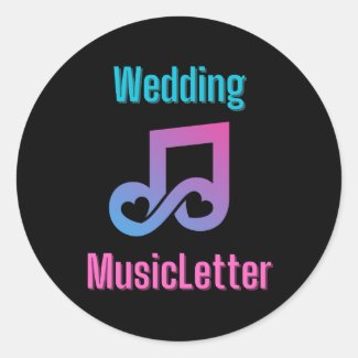 Wedding MusicLetter Sticker