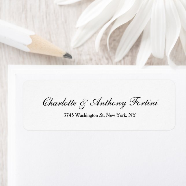 Wedding Name Classical Handwriting Script Label (Insitu)
