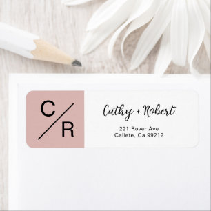Wedding Name Return Address Labels