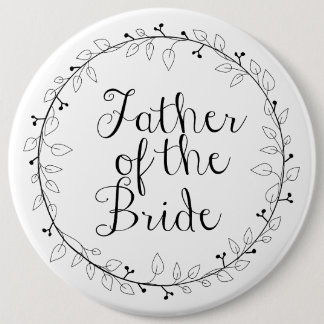 Wedding name tags Father of the Bride Button