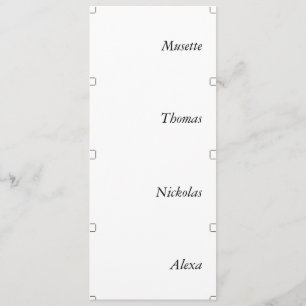 Wedding Name Tags - Need to Cut Menu