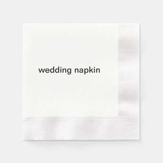wedding napkin (Front)