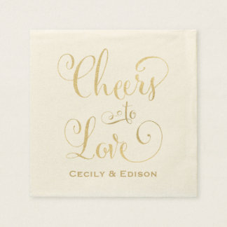 Wedding Napkins | Cheers to Love Design