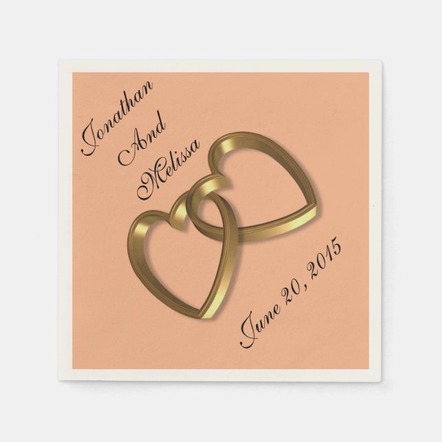 Wedding napkins custom colors (Front)