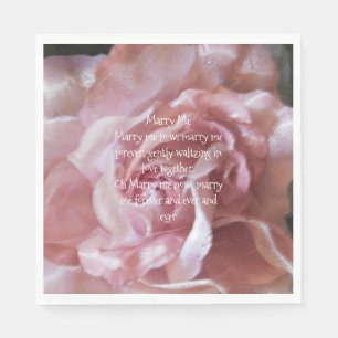 WEDDING NAPKINS MARRY ME POEM