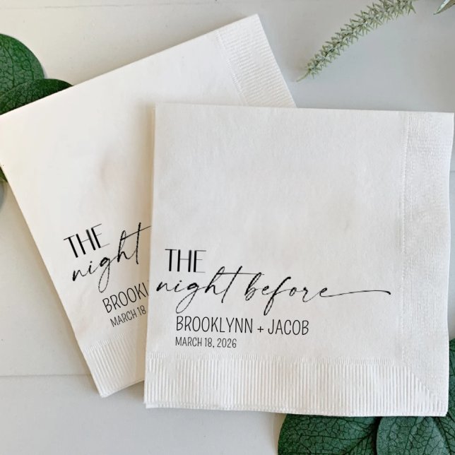 Wedding Napkins, The night before, Wedding Napkins (Creator Uploaded)