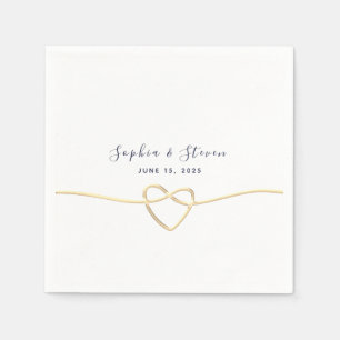 Wedding Napkins with Heart