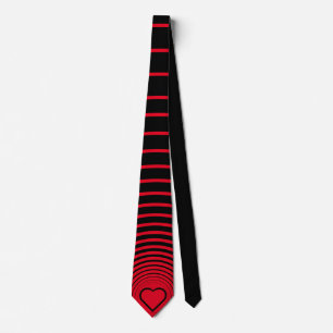 Wedding Neck Tie Red Heart Love - Your Colors