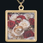 Wedding  Necklace gold finish<br><div class="desc">Large Keep your favorite image, design, or words of inspiration close your heart with this beautiful, custom made, gold finish necklace. Choose from a number of options like size, style, and color for the perfect accessory or a heartfelt present. The necklace arrives in a special black felt bag that is...</div>