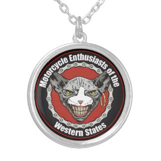 Wedding necklace, just kidding, biker Denver Silver Plated Necklace
