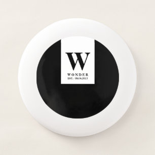 Wedding Newly Wed Monogram Refined Minimal Wham-O Frisbee