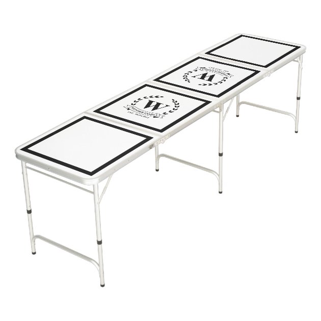 Wedding Newly Weds Bachelorette Shower Game Beer Pong Table