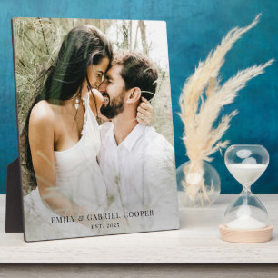 Wedding Newlywed Couple Photo Acrylic Plaque