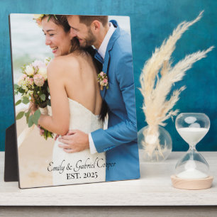 Wedding Newlywed Photo Acrylic Plaque