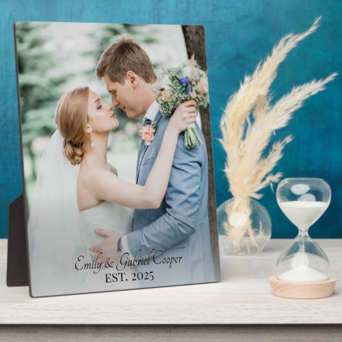 Wedding Newlywed Photo Acrylic  Plaque