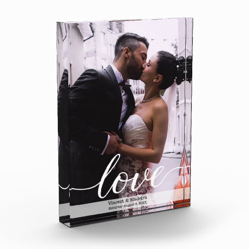 Wedding Newlywed Photo template Love Script