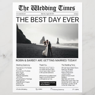 Wedding Newspaper Template