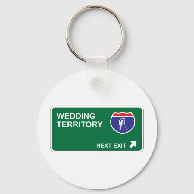 Wedding Next Exit Keychain (Front)