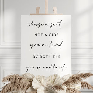 Wedding No Assigned Seats, Sit Anywhere Sign