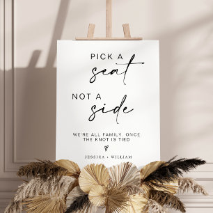 Wedding No Assigned Seats, Sit Anywhere Sign