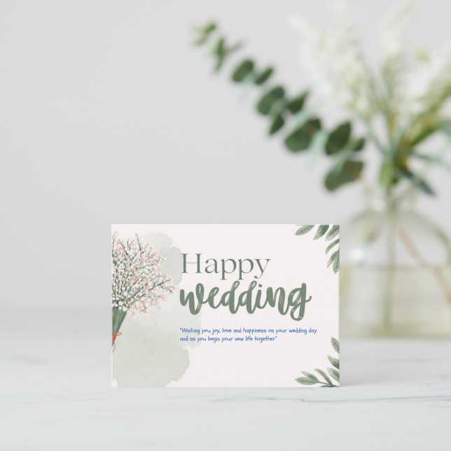 wedding note card (Standing Front)