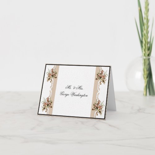 Wedding Note  Thank You Card Template