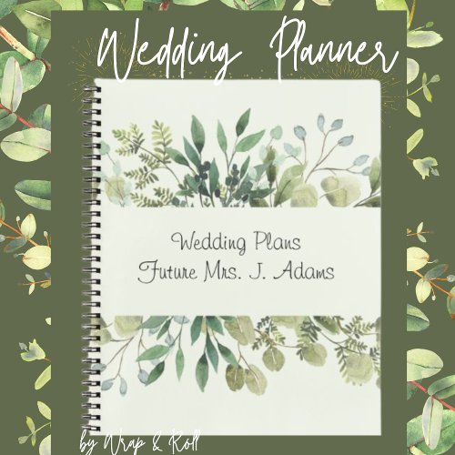 Wedding Notebook Planner Personalized