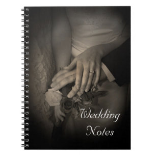 "Wedding Notes" Bride or Groom Planning Notebook