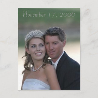 wedding, November 17, 2006 Postcard