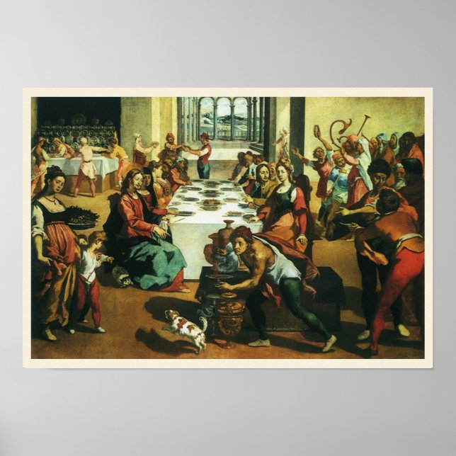 Wedding of Cana by Andrea Boscoli, Renaissance Art Poster (Front)