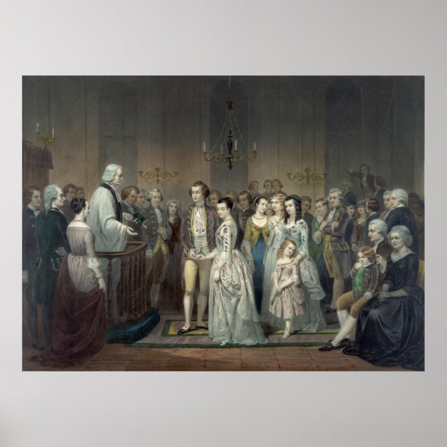 "Wedding of George Washington" print/poster Poster (Front)