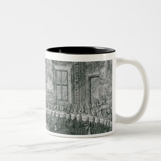 Wedding of Peter I  and Catherine  in the Winter Two-Tone Coffee Mug (Right)