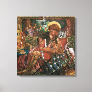 Wedding of St George, Princess Sabra by Rossetti Canvas Print