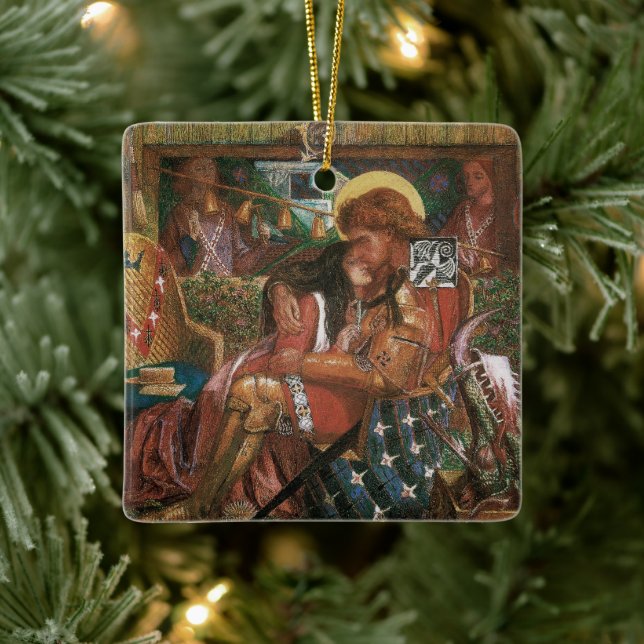Wedding of St George, Princess Sabra by Rossetti Ceramic Ornament (Tree)