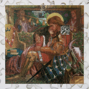 Wedding of St George, Princess Sabra by Rossetti Jigsaw Puzzle