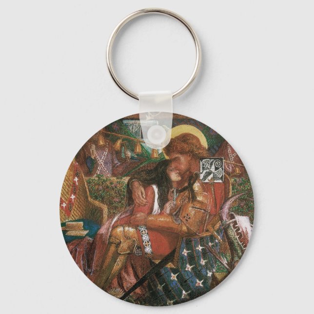 Wedding of St George, Princess Sabra by Rossetti Keychain (Front)