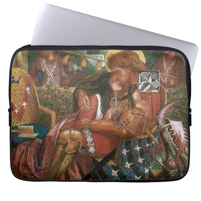 Wedding of St George, Princess Sabra by Rossetti Laptop Sleeve (Front)