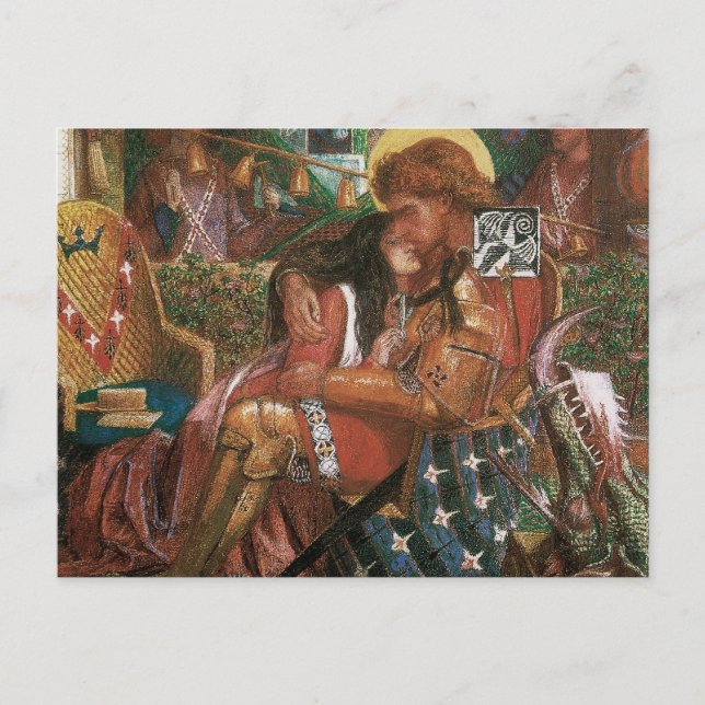 Wedding of St George, Princess Sabra by Rossetti Postcard (Front)