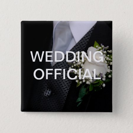 Wedding Official Button