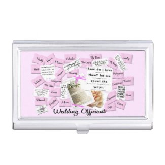 Wedding Officiant Business Card Holder