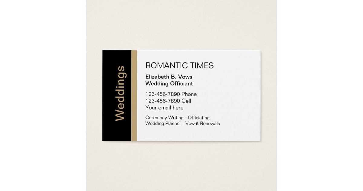 Wedding Officiant Business Cards