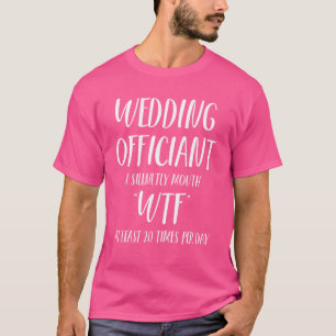 Wedding Officiant Day Internet Ordained Minister 5 T-Shirt